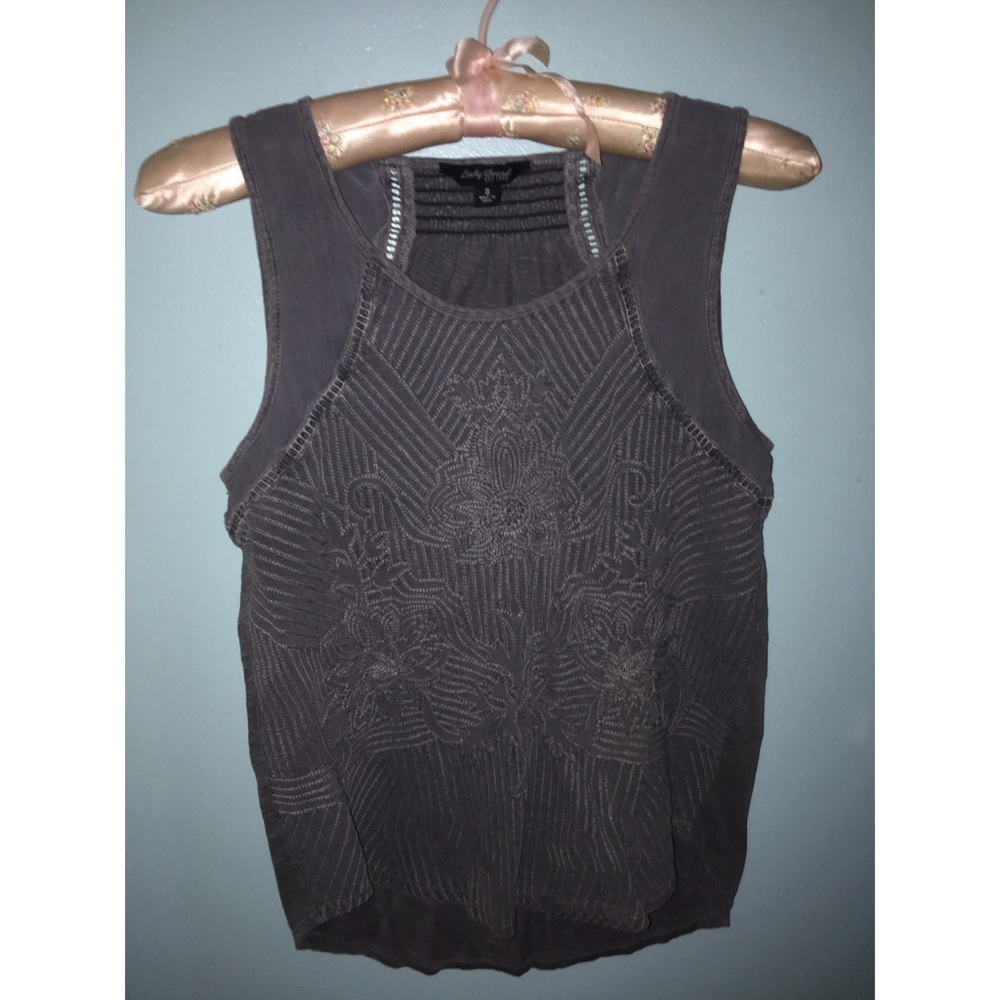 Lucky Brand Intricate Floral Pattered Blouse